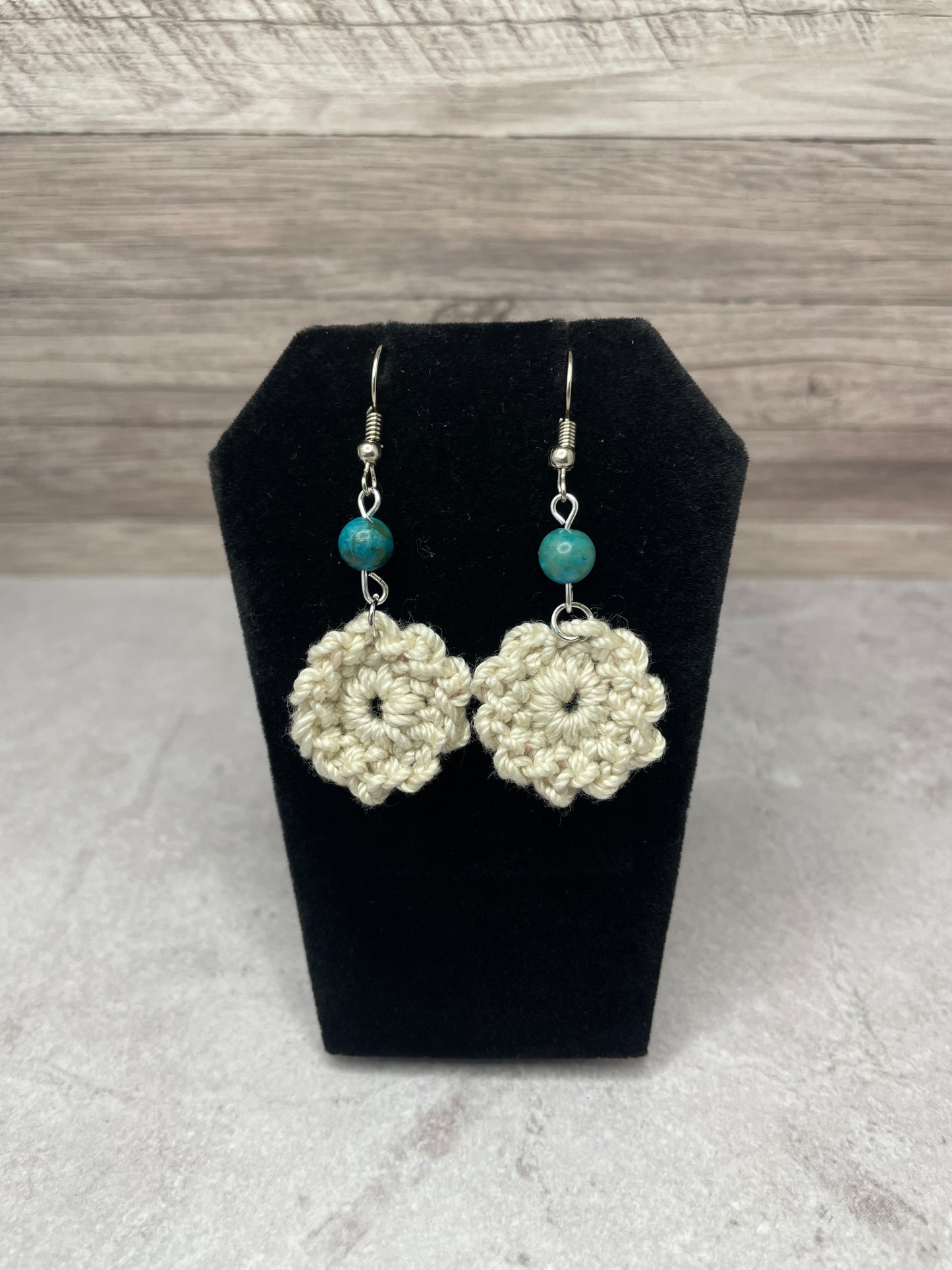 Beaded Flower Earrings