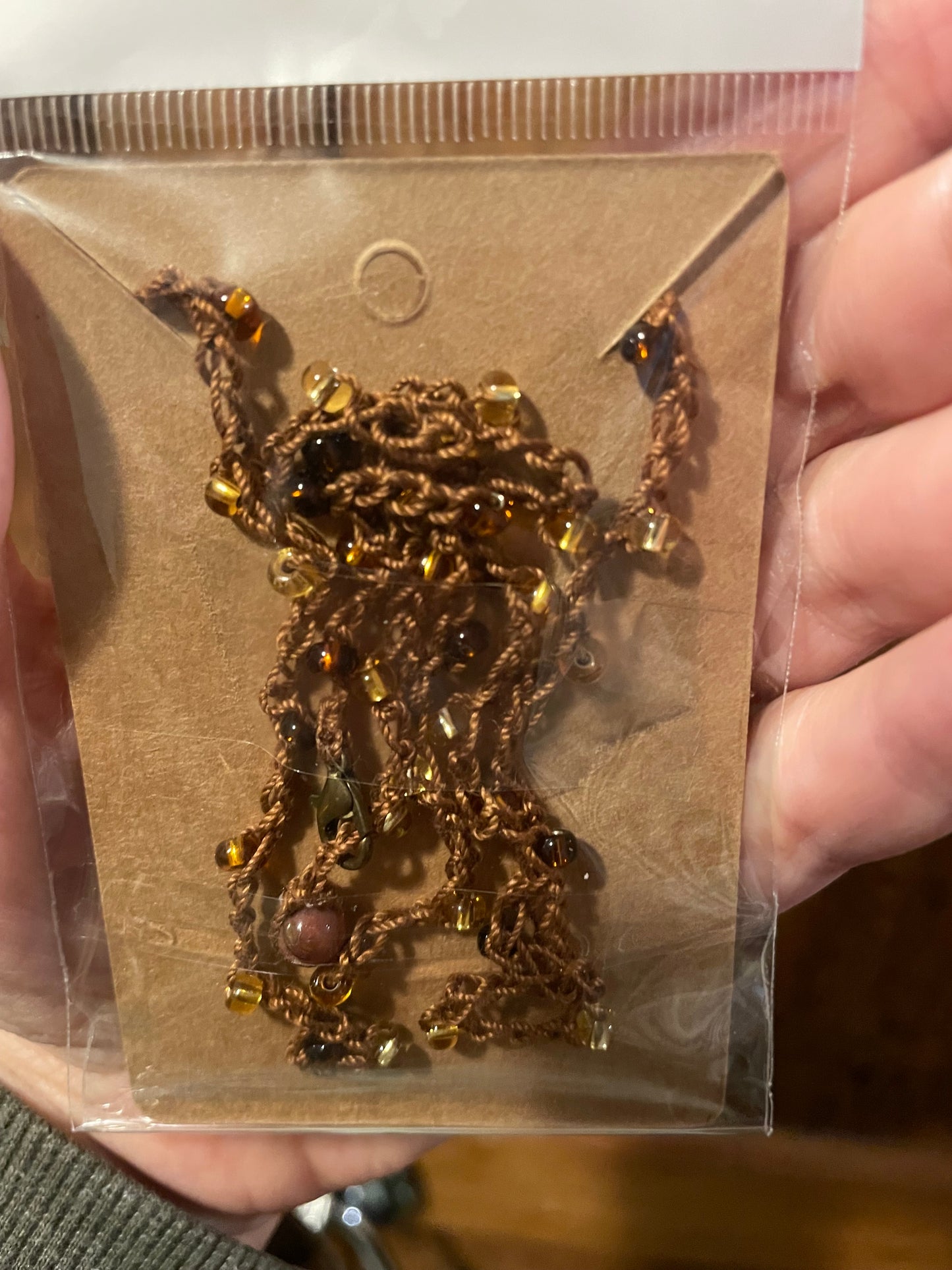 Mushroom Embroidered Necklace (Small)