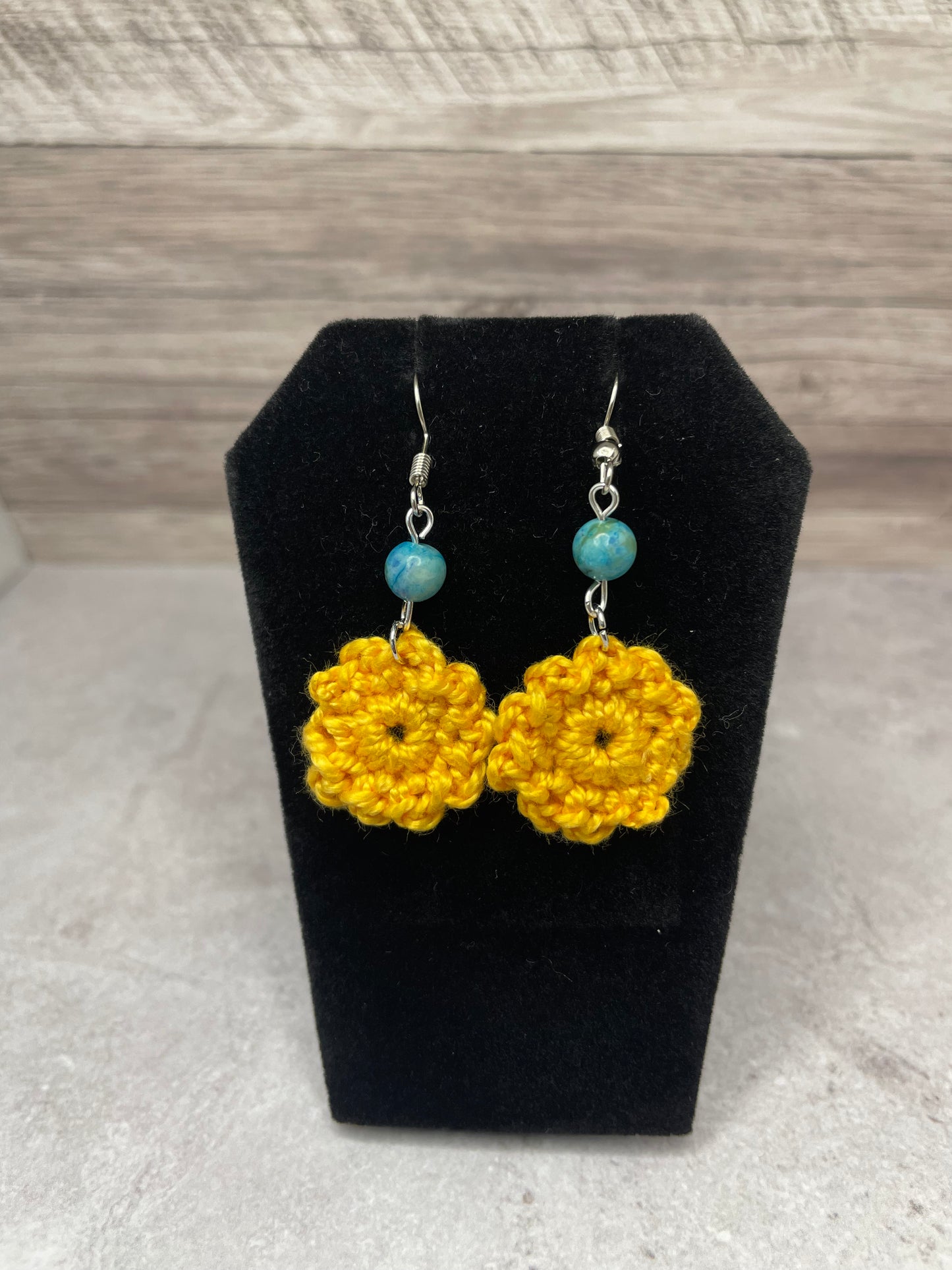 Beaded Flower Earrings