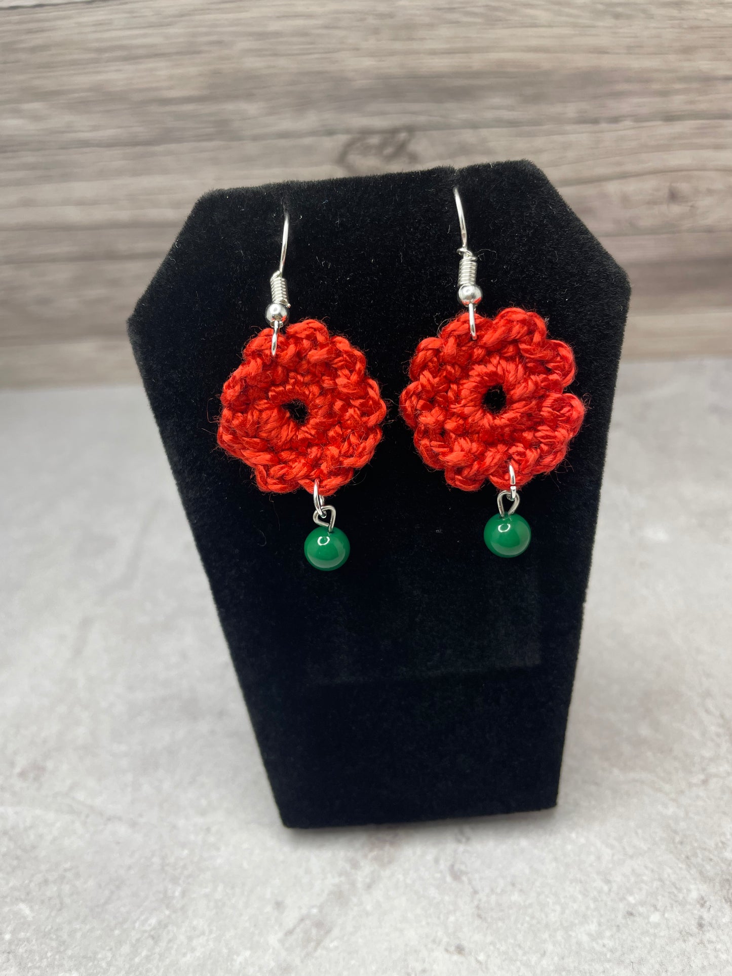 Beaded Flower Earrings