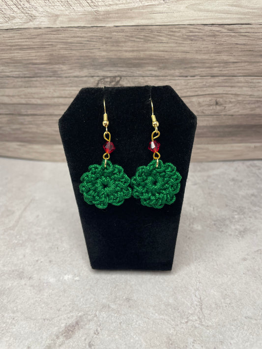 Beaded Flower Earrings