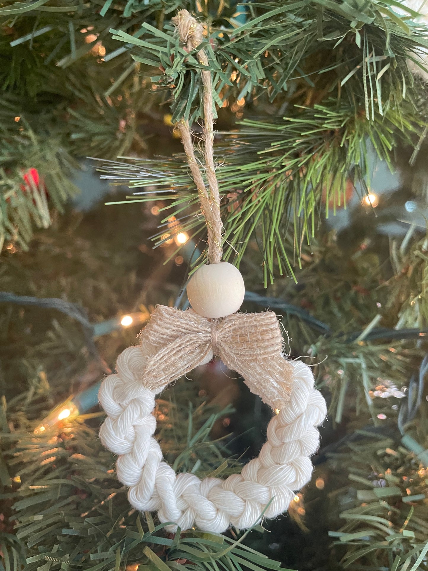 Macrame Wreath Ornament