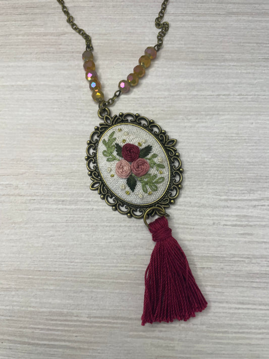 Antique Rose Necklace