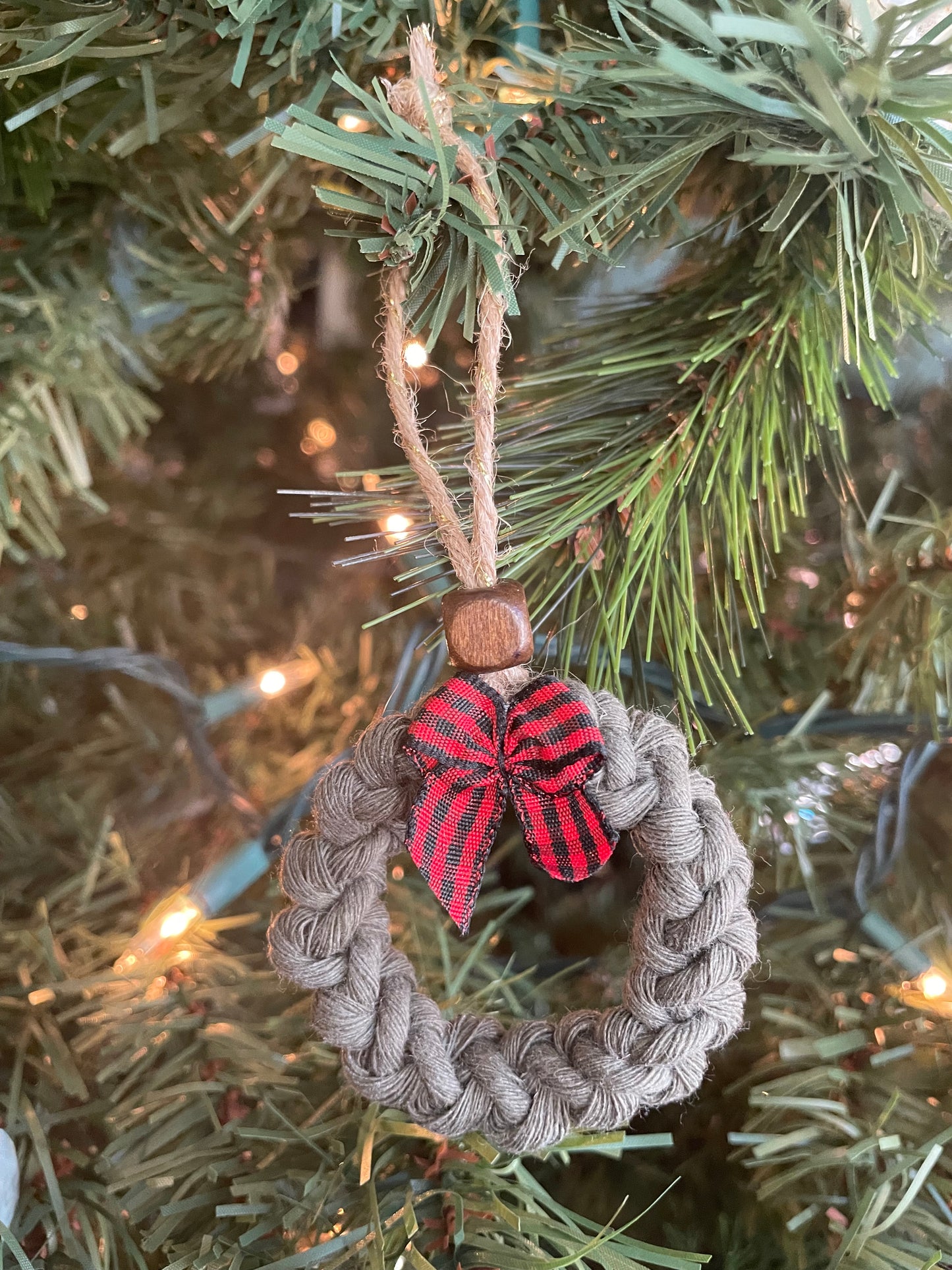 Macrame Wreath Ornament