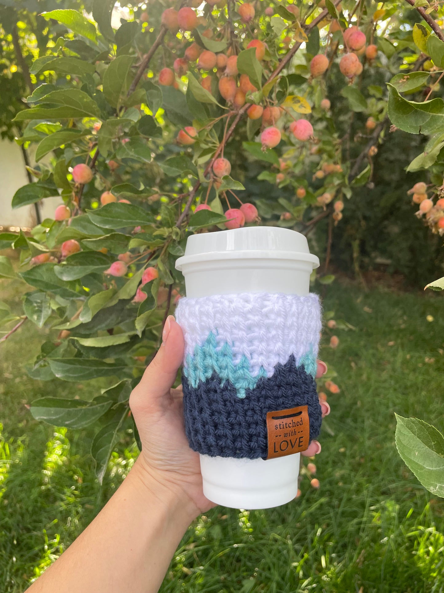 Mountainscape Coffee Cozy