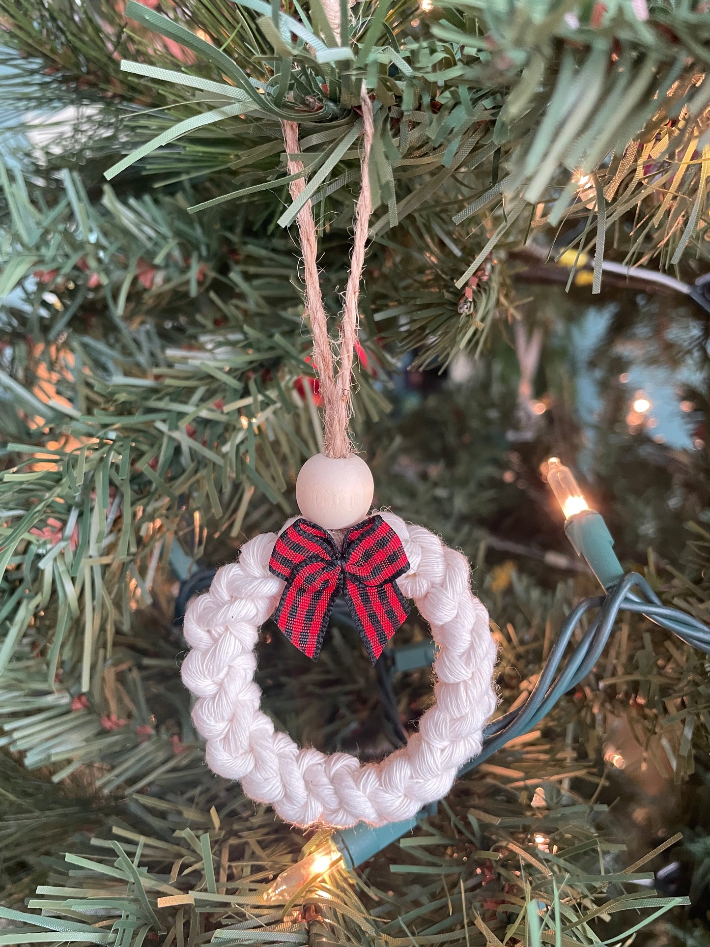 Macrame Wreath Ornament