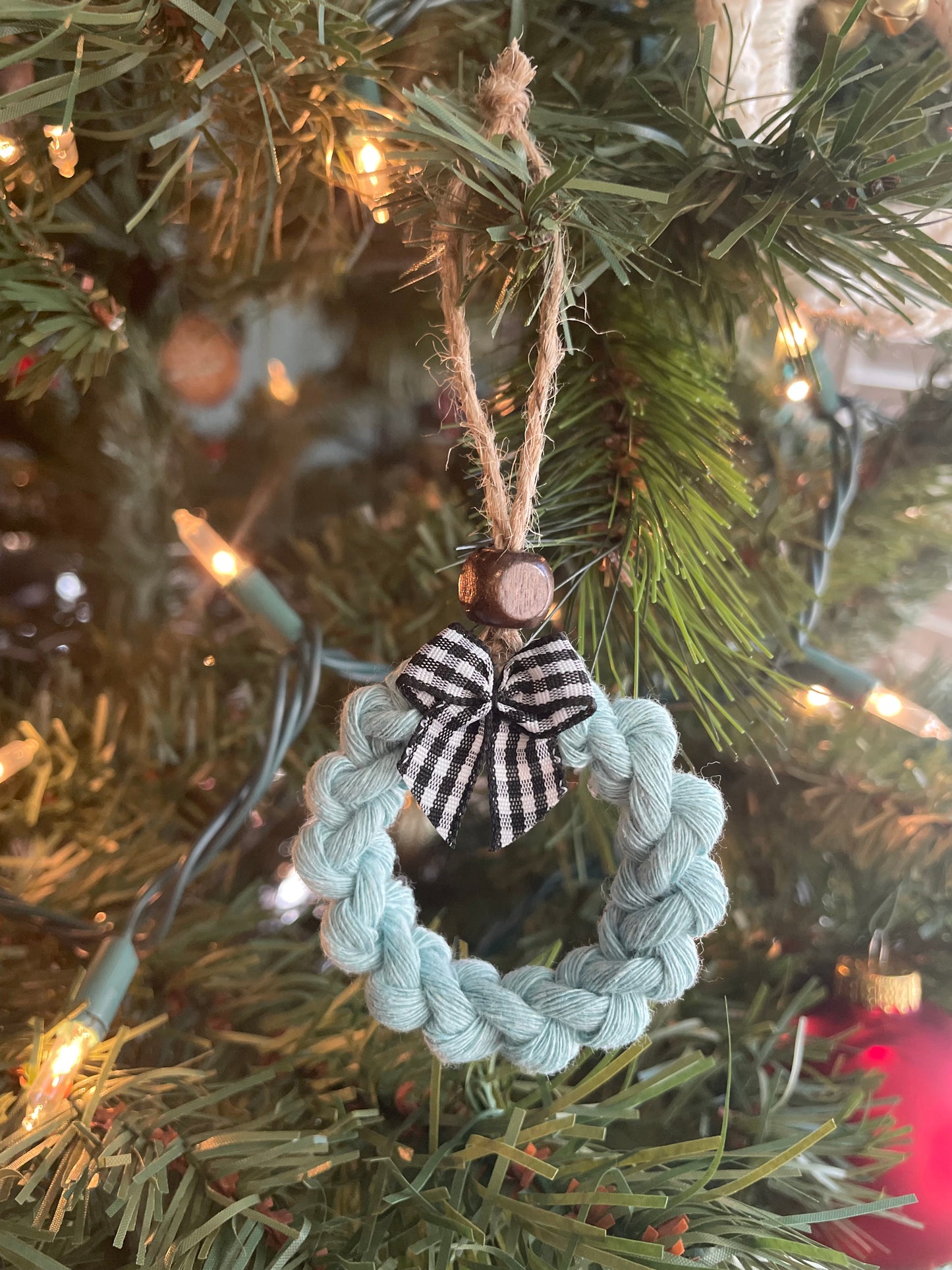 Macrame Wreath Ornament