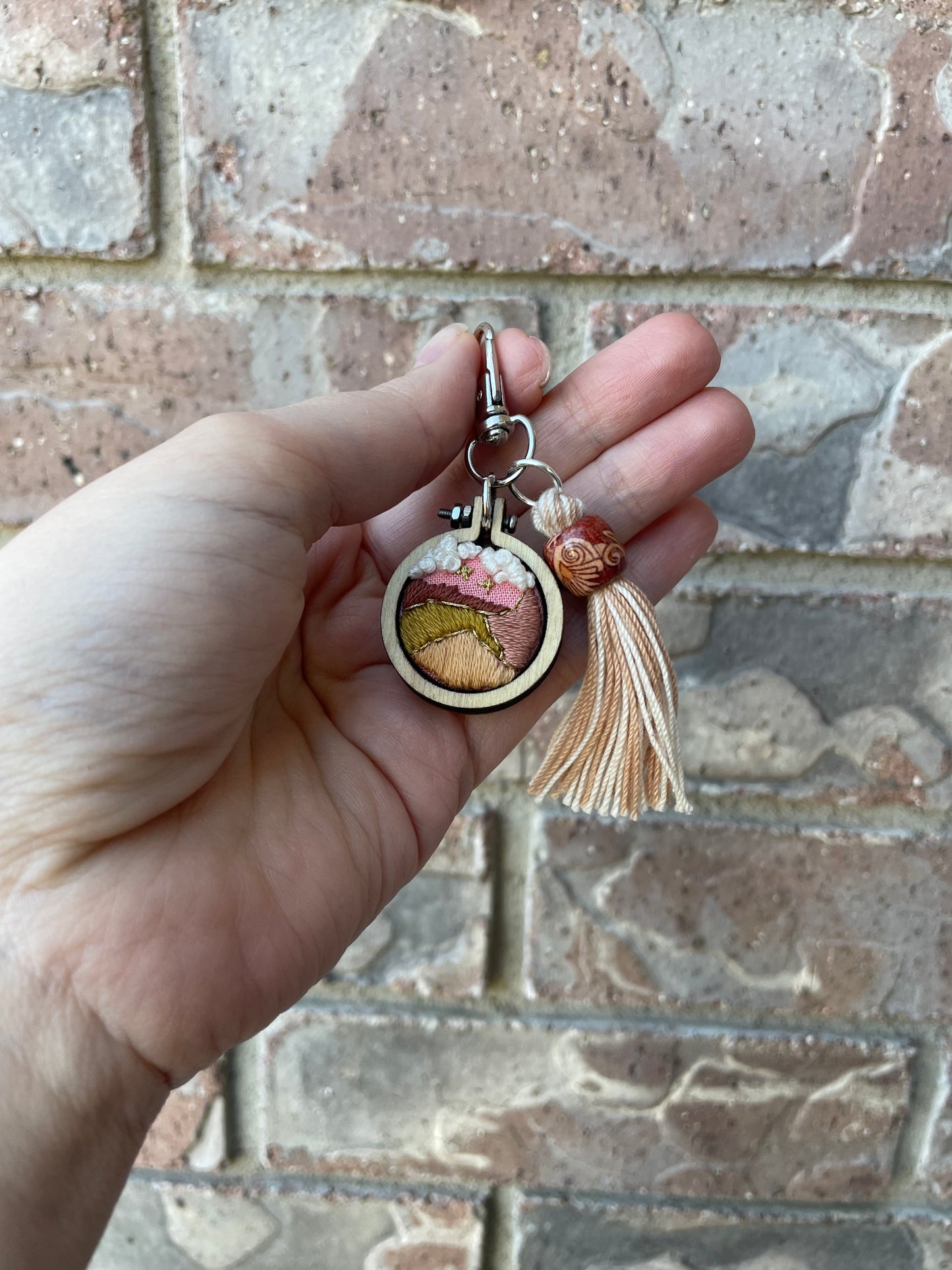 Retro Pink Sands Keychain