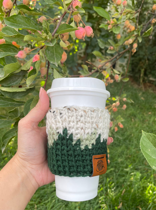 Mountainscape Coffee Cozy