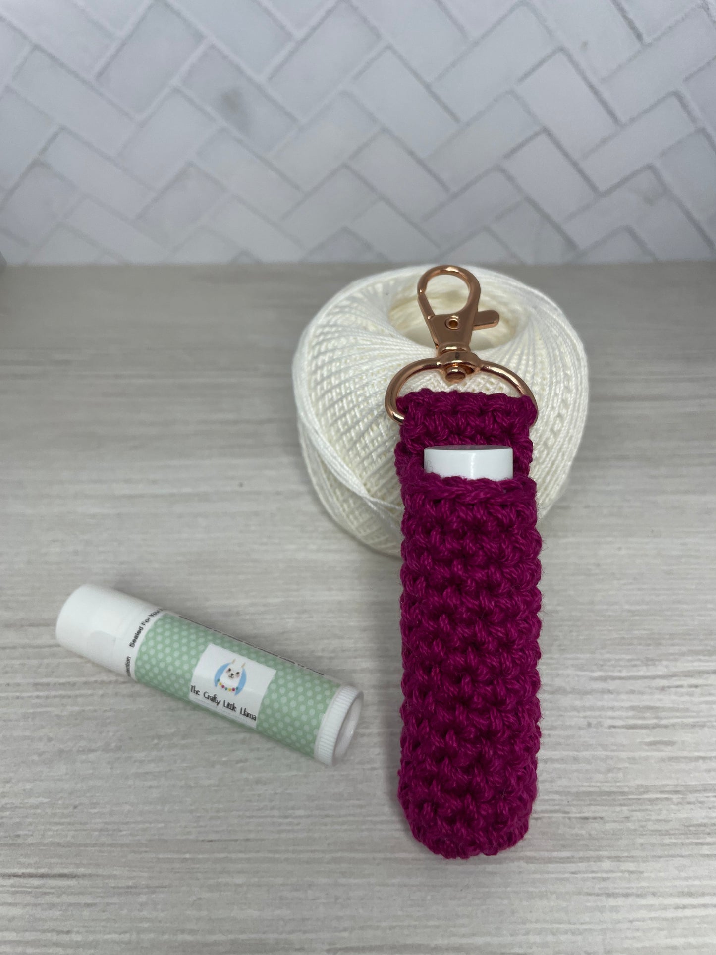 Chapstick Holder Keychain