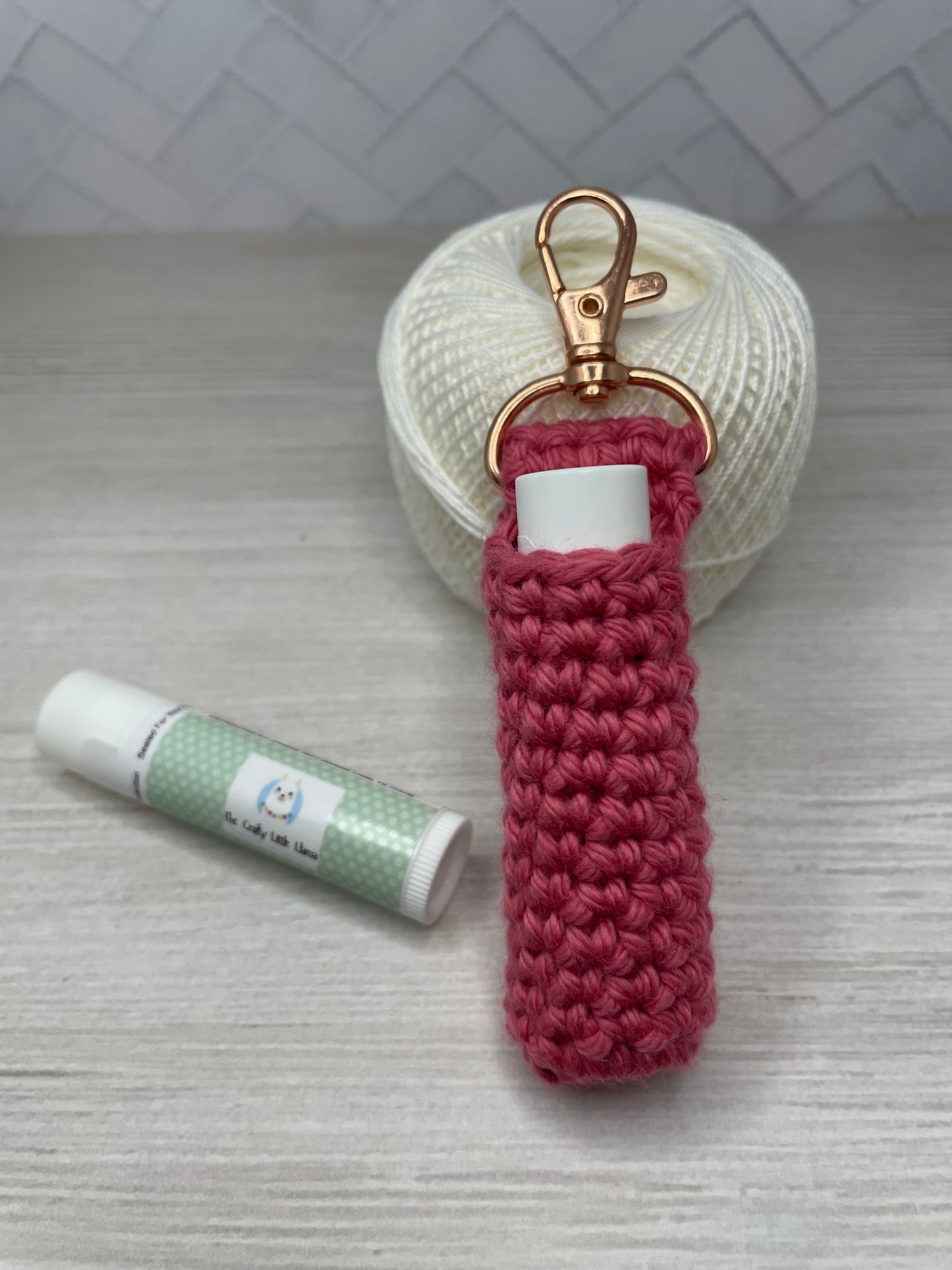 Chapstick Holder Keychain