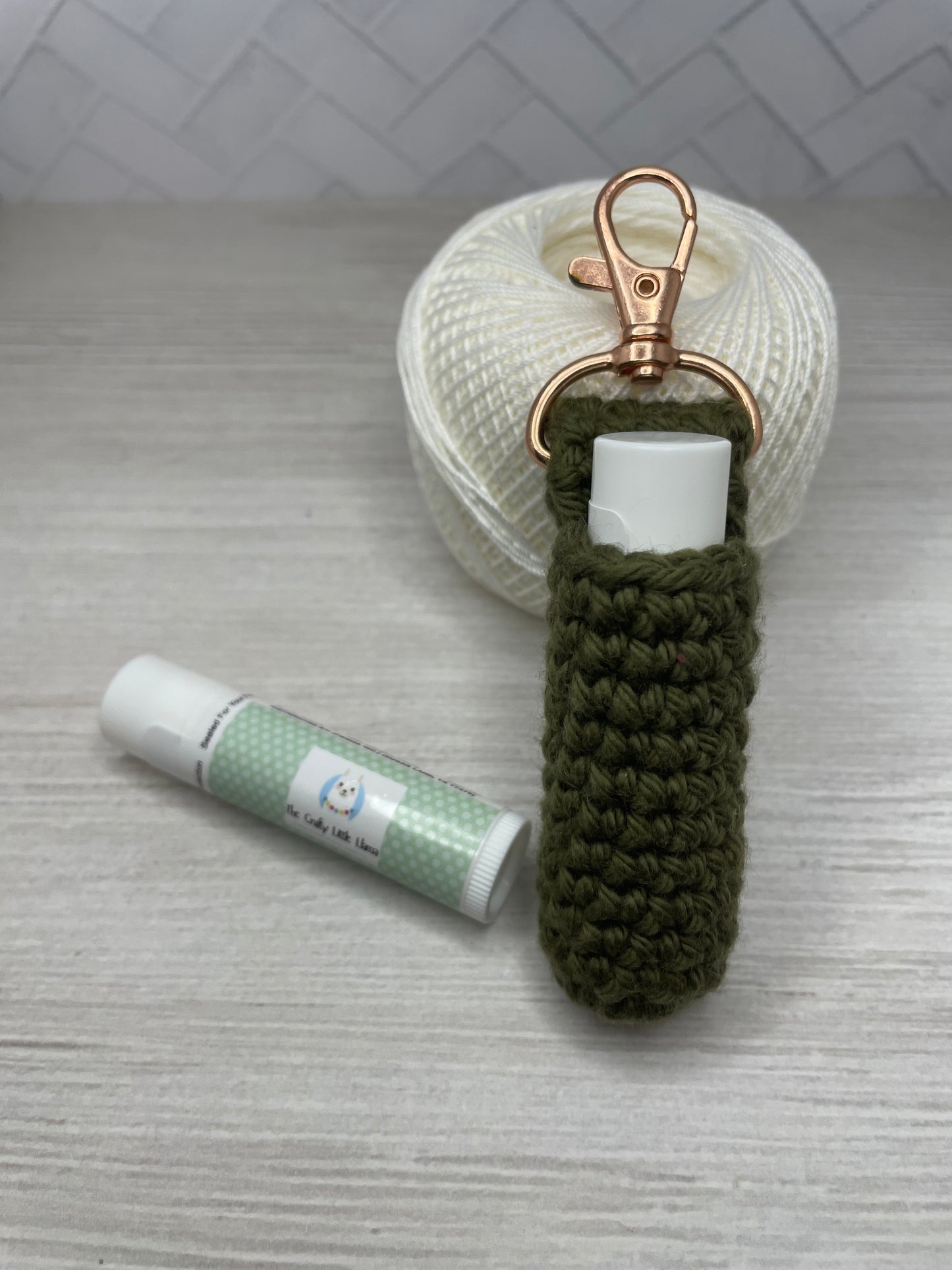 Chapstick Holder Keychain